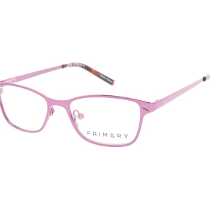 Primary Kid's Eyeglasses - Demo Lens Metal Rectangular Full Rim Frame | Pk132 Purple
