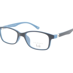 Primary Kid's Eyeglasses - Demo Lens Plastic Rectangular Full Rim | Pk106 Navy/Blue