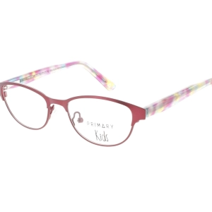 Primary Kid's Eyeglasses - Metal/Plastic Cat Eye Full Rim Frame | Pk157 MatteFuchsia