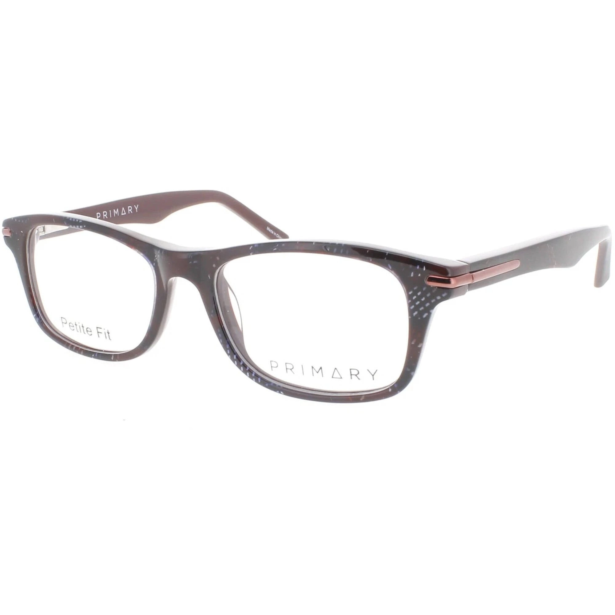Primary Women's Eyeglasses - Demo Lens Plastic Full Rim Rectangular Frame | 1045 RED