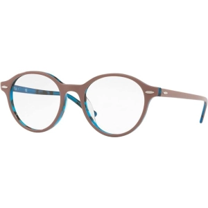 Ray Ban Men's Eyeglasses - Shiny Light Brown Plastic Round | RAY BAN 0RX7118F 5715