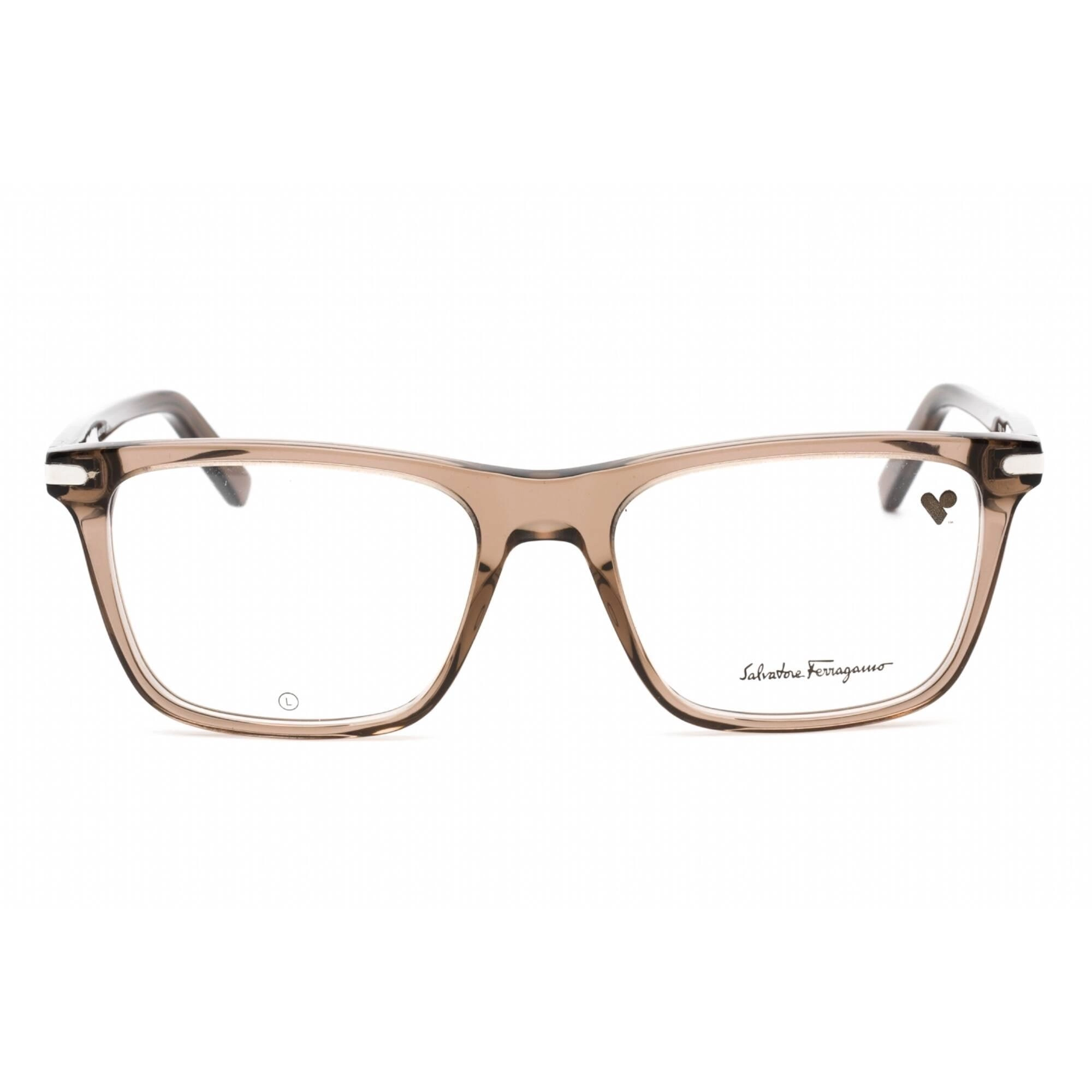Salvatore Ferragamo Men's Eyeglasses - Full Rim Transparent Sand Frame | SF2959 278