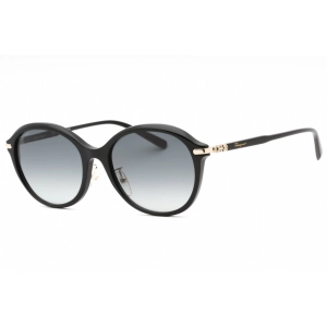 Salvatore Ferragamo Women's Sunglasses - Black Plastic Round Full Rim | SF1002SA 001