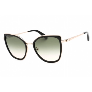 Salvatore Ferragamo Women's Sunglasses - Rose Gold/Black Cat Eye Frame | SF293S 771