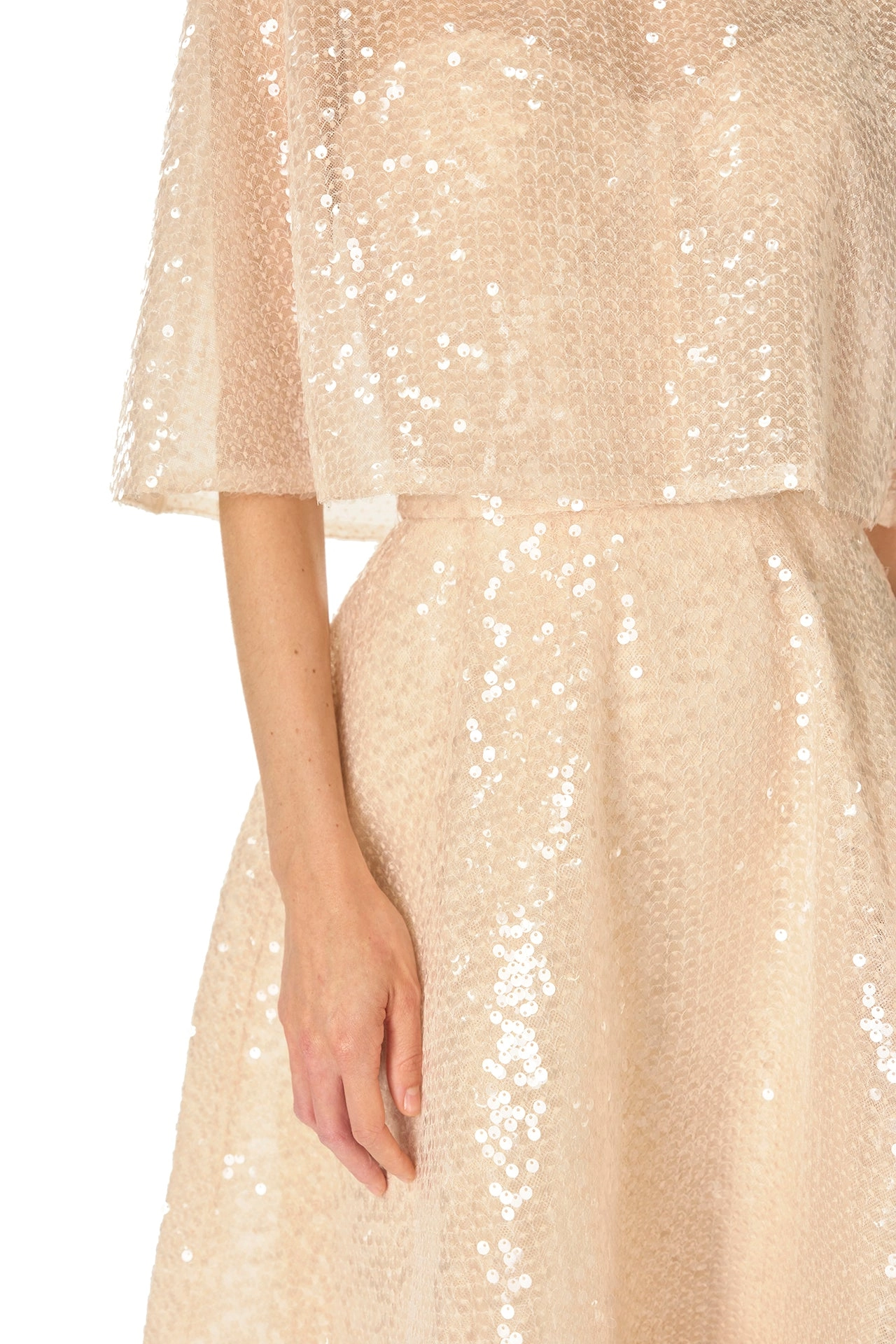 Sequin Tulle Capelet