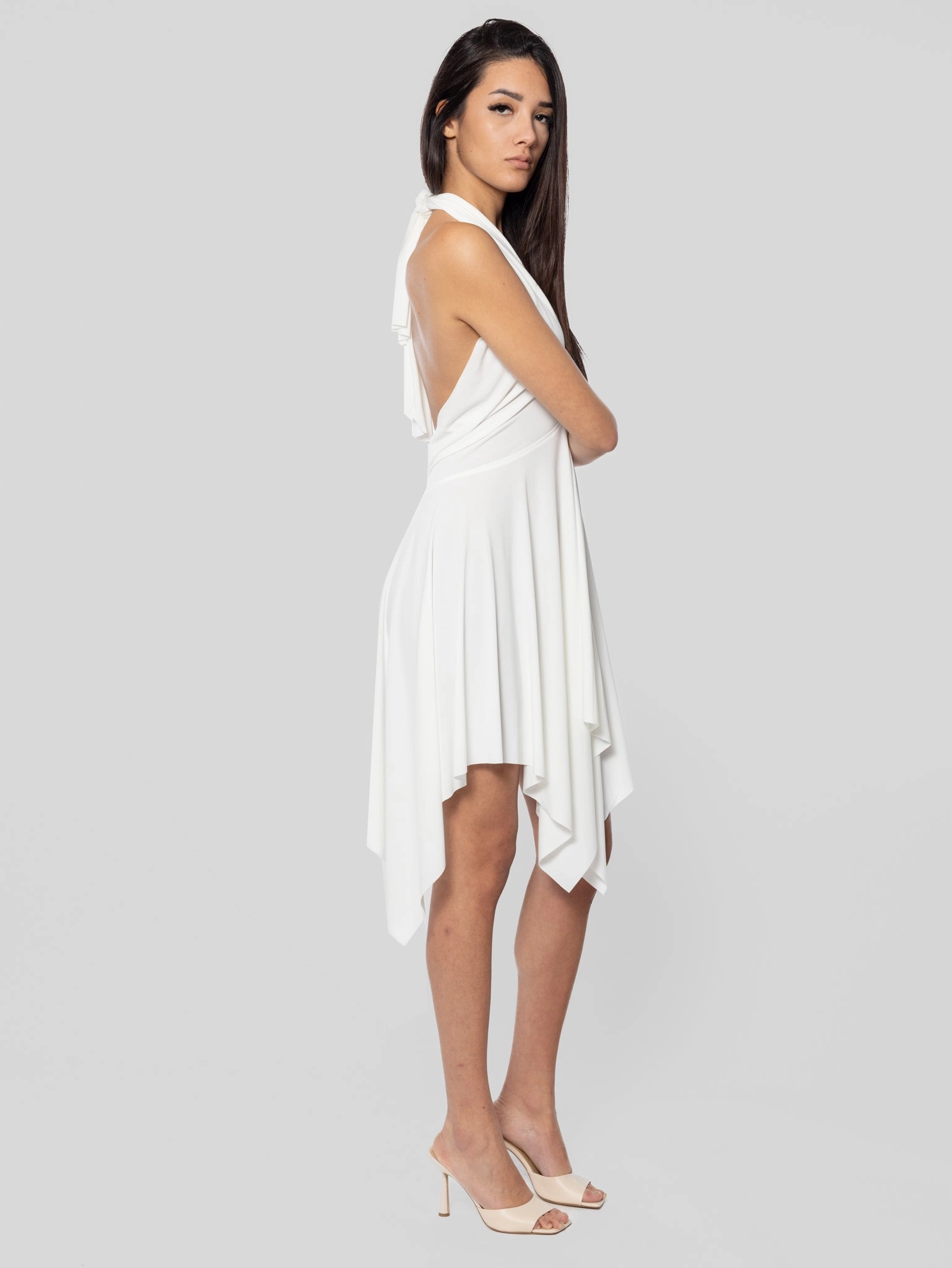 Short Multi Styling Dress Cream