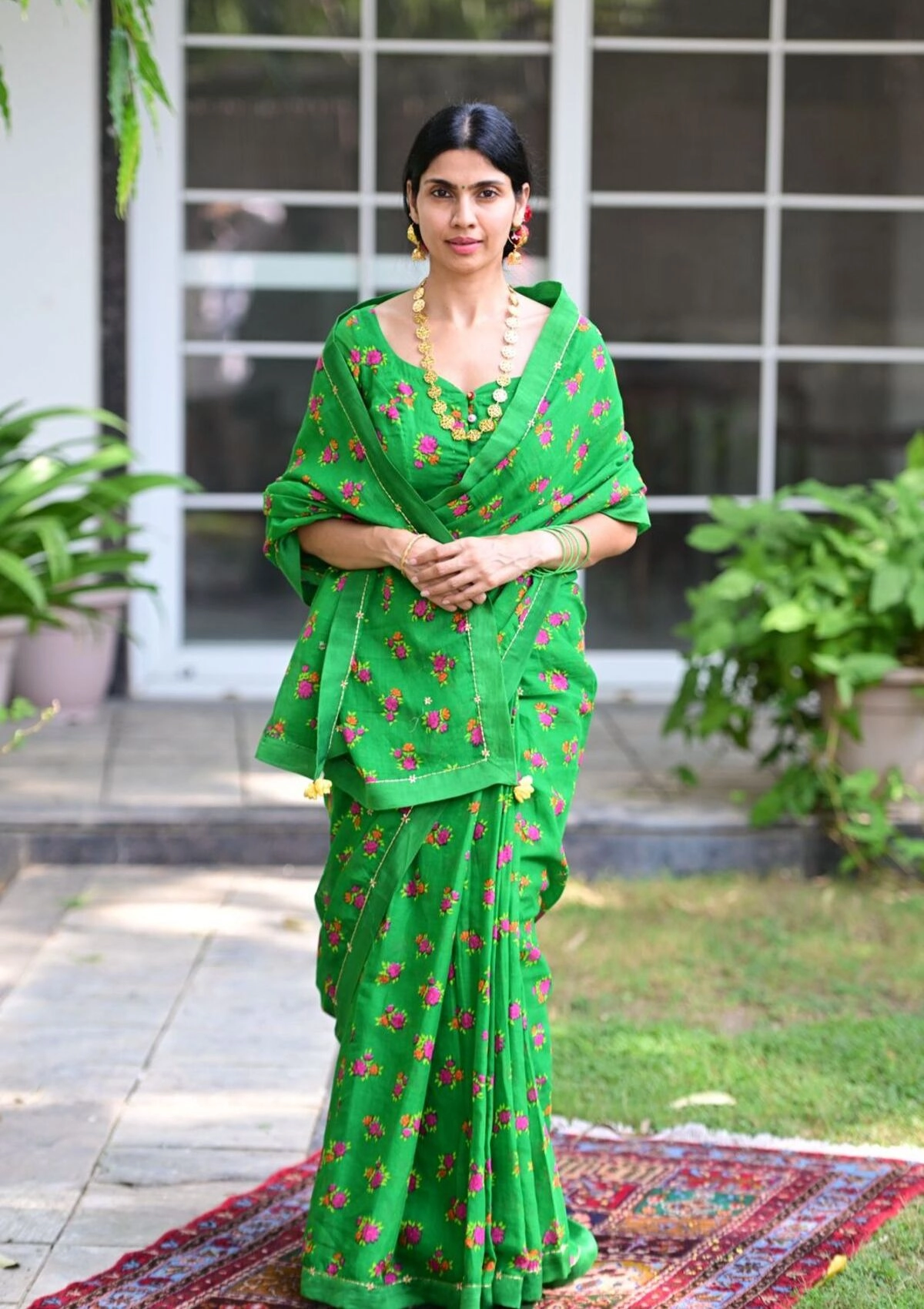 Sitapur Green Chintz Saree