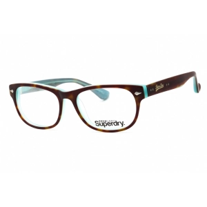 Superdry Unisex Eyeglasses - Tortoise/Turquoise Plastic Cat Eye Frame | SDO-OSAKA 102