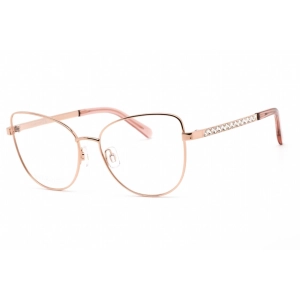 Swarovski Women's Eyeglasses - Full Rim Cat Eye Rose Gold Metal Frame | SK5451 033