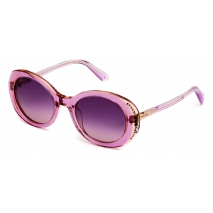 Swarovski Women's Sunglasses - Full Rim Lilac Plastic Oval Shape Frame | SK0281/S 80T