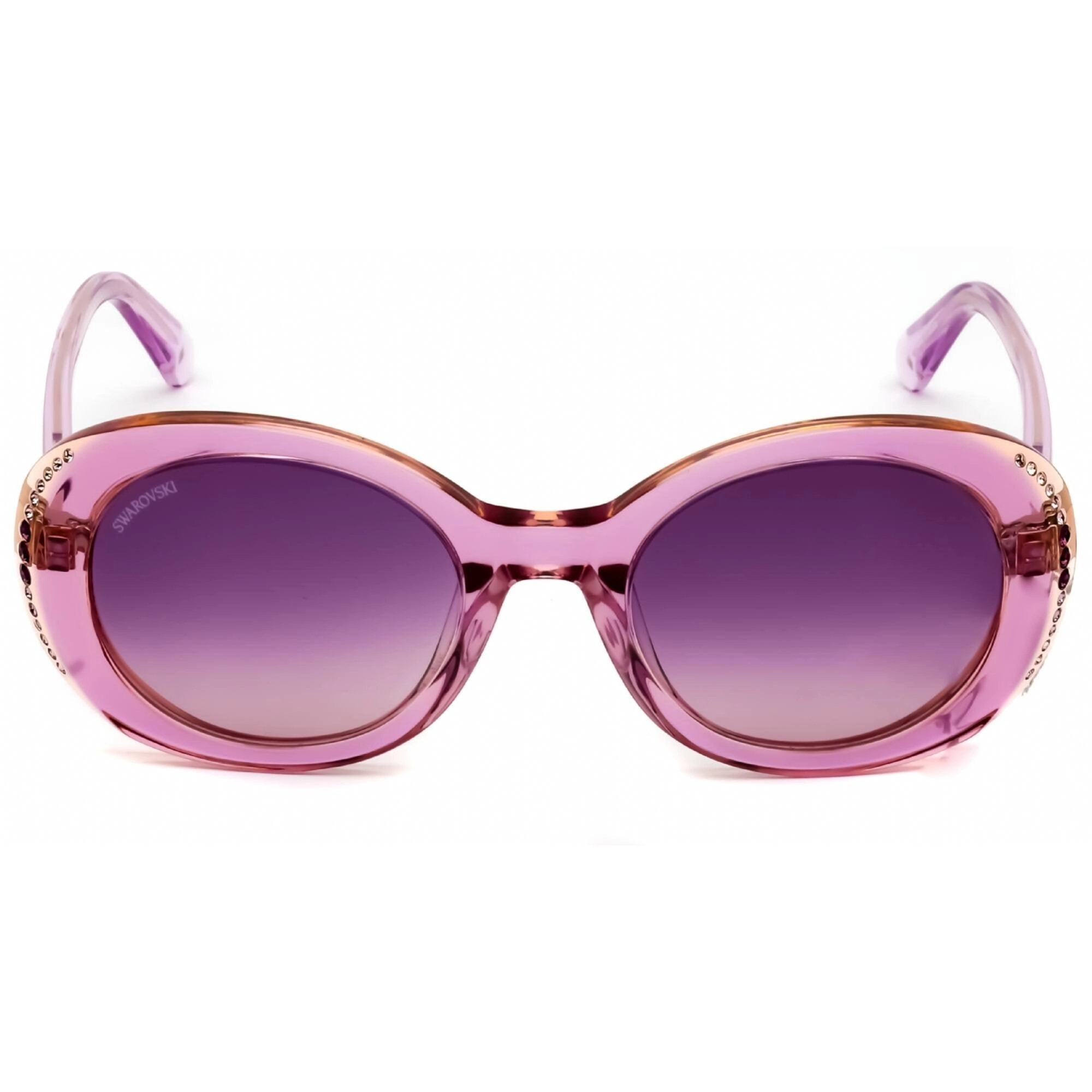 Swarovski Women's Sunglasses - Full Rim Lilac Plastic Oval Shape Frame | SK0281/S 80T