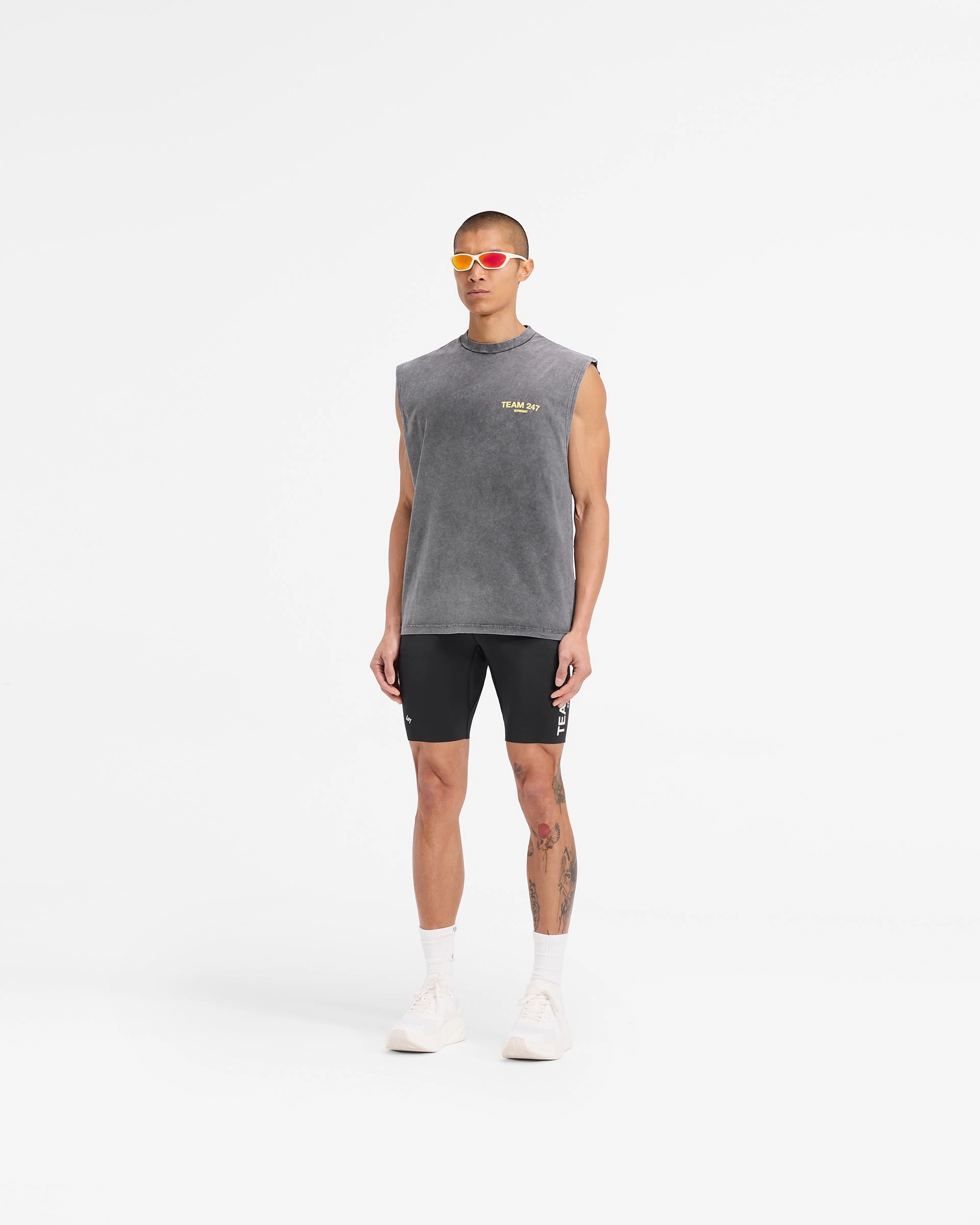 Team 247 Oversized Tank - Pewter Lemon