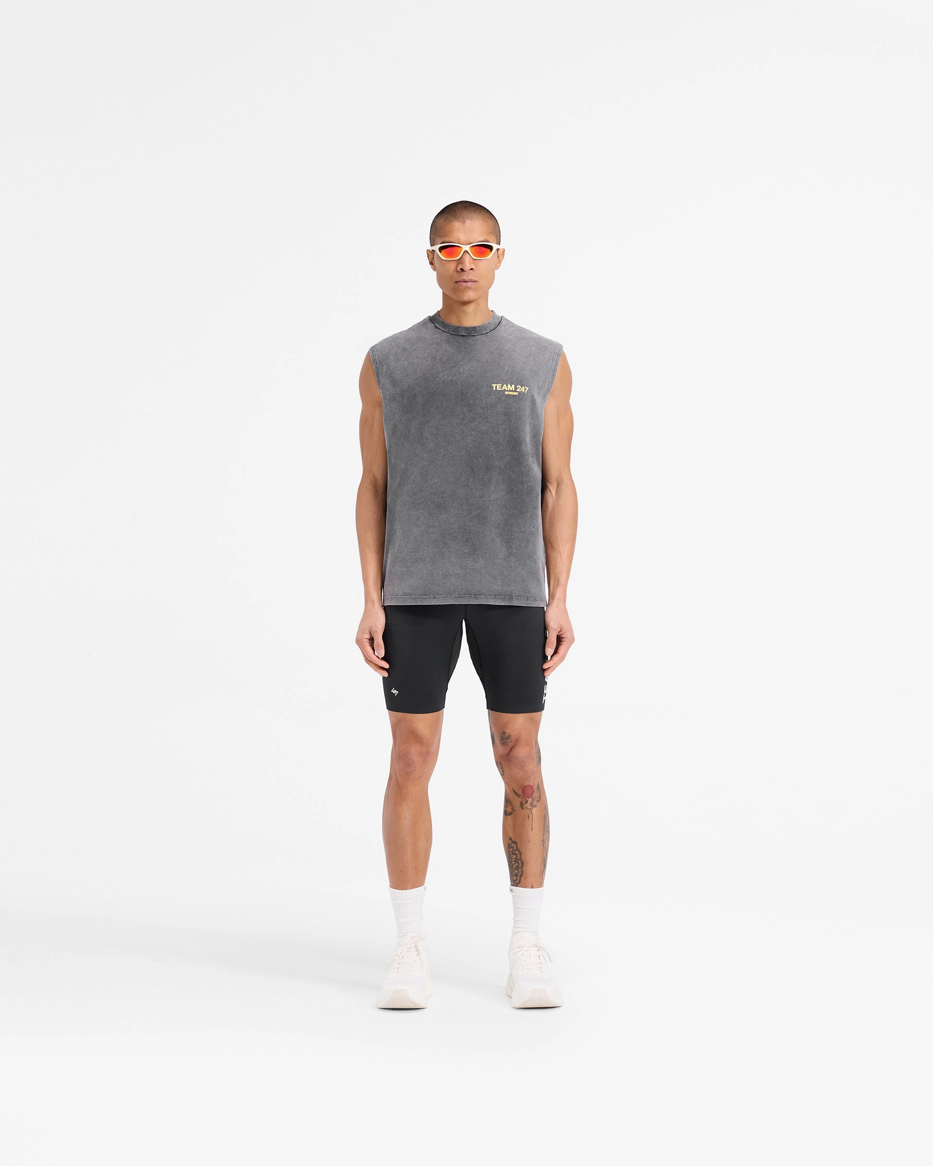Team 247 Oversized Tank - Pewter Lemon