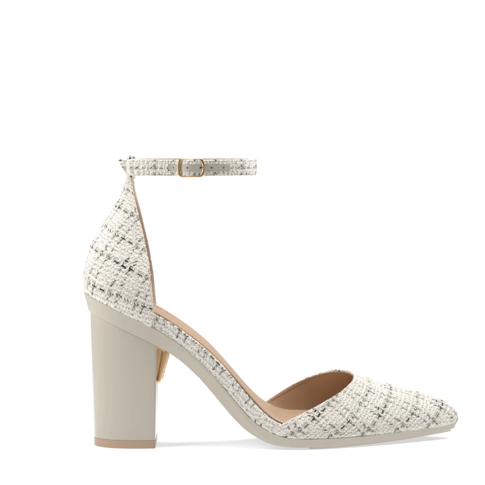 The D'Orsay - Bone Tweed 4 Block - FINAL SALE