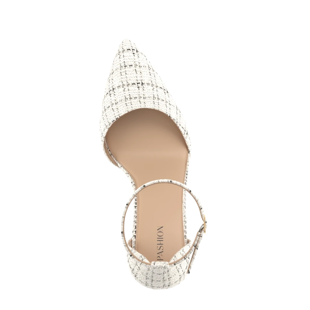 The D'Orsay - Bone Tweed Flat - FINAL SALE