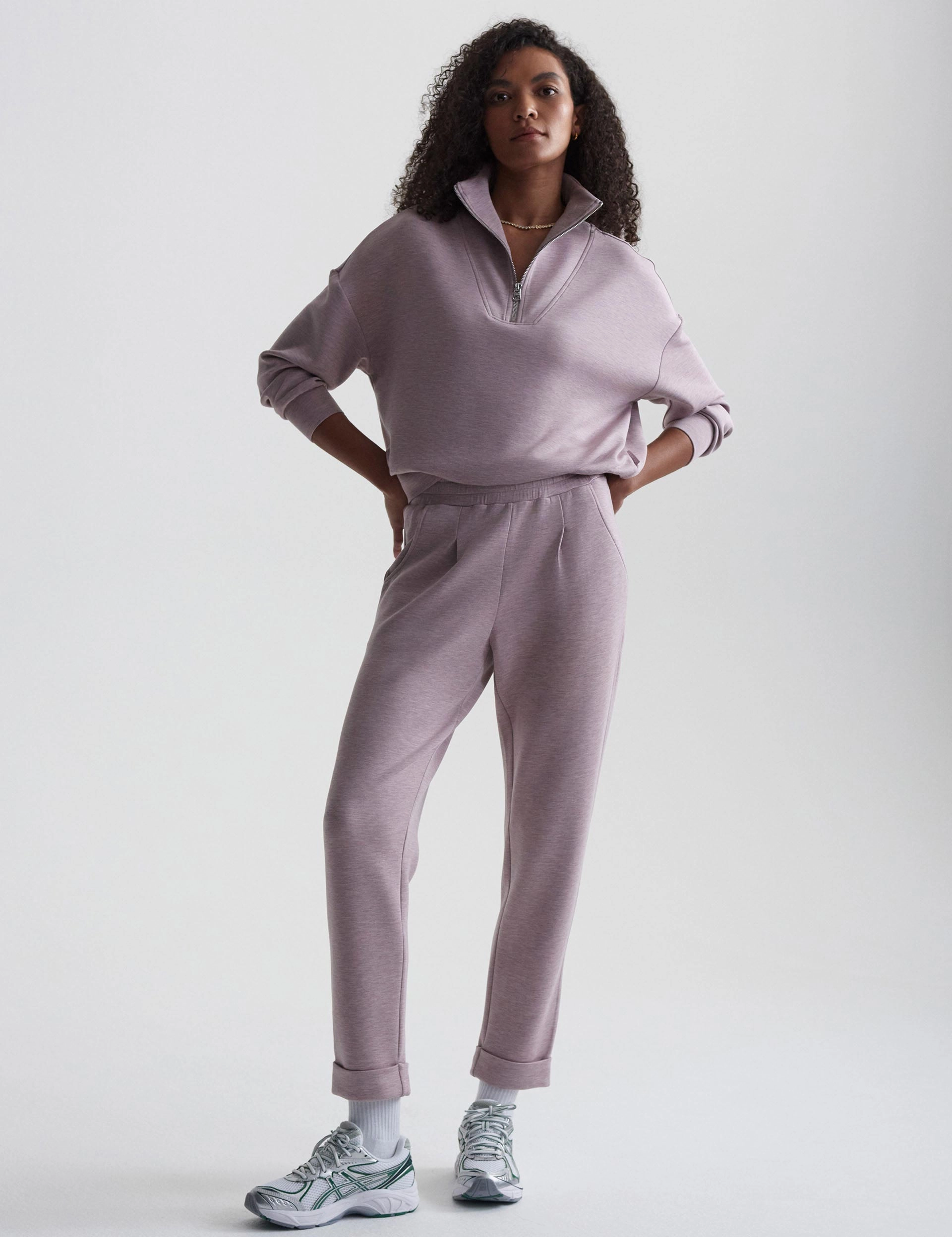 The Rolled Cuff Pant 28.5" - Mauve Marl
