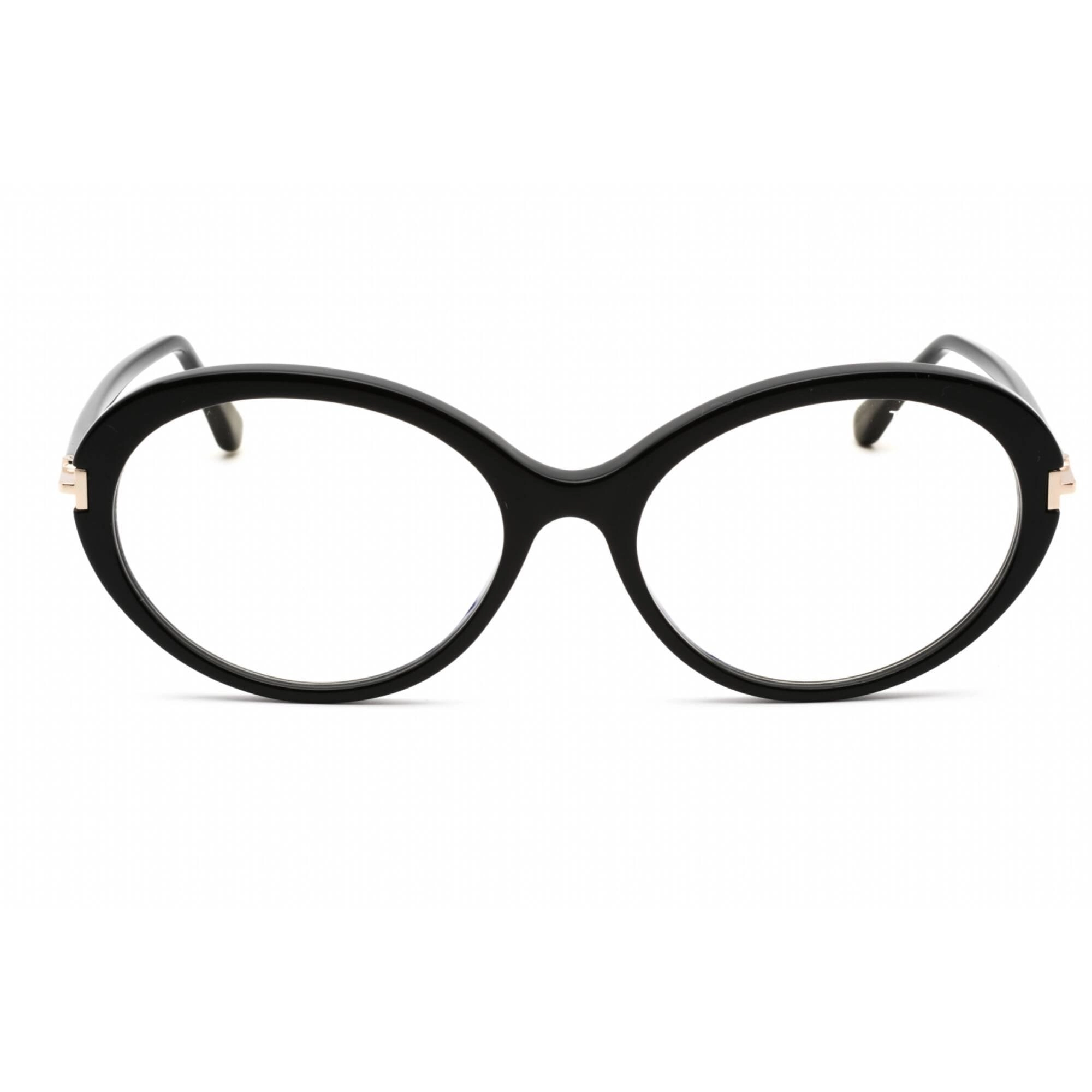 Tom Ford Men's Eyeglasses - Full Rim Shiny Black Rectangular Frame | FT5675-B 001