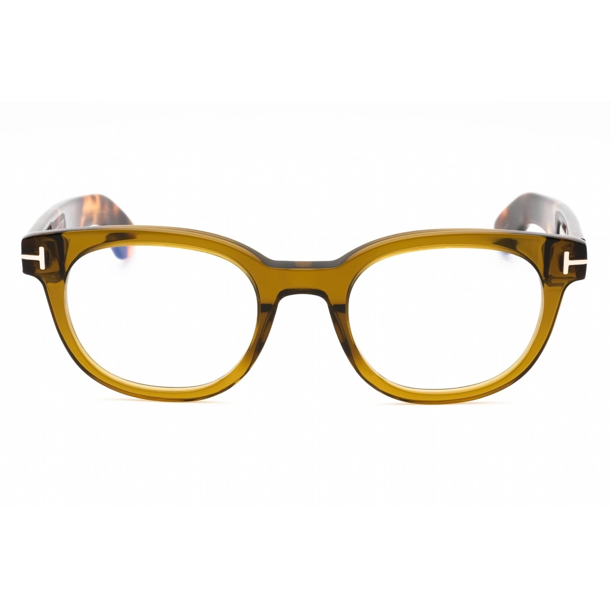 Tom Ford Men's Eyeglasses - Shiny Dark Green Acetate Full Rim Oval | FT5807-B 096