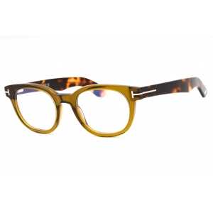 Tom Ford Men's Eyeglasses - Shiny Dark Green Acetate Full Rim Oval | FT5807-B 096