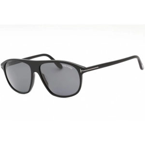 Tom Ford Men's Sunglasses - Shiny Black Acetate Navigator Shape Frame | FT1027-N 01A