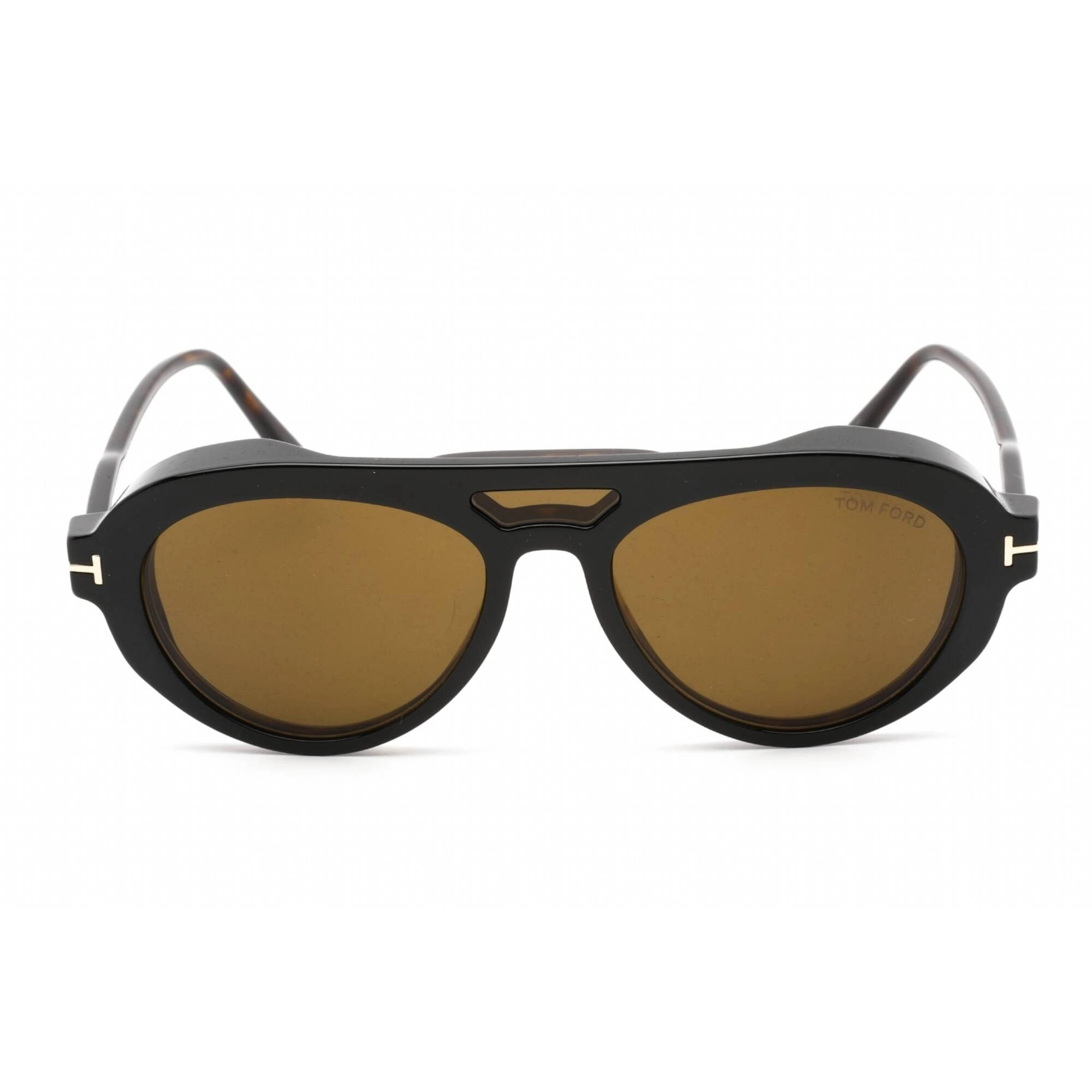 Tom Ford Women's Eyeglasses - Dark Havana Plastic Aviator Shape Frame | FT5760-B 052