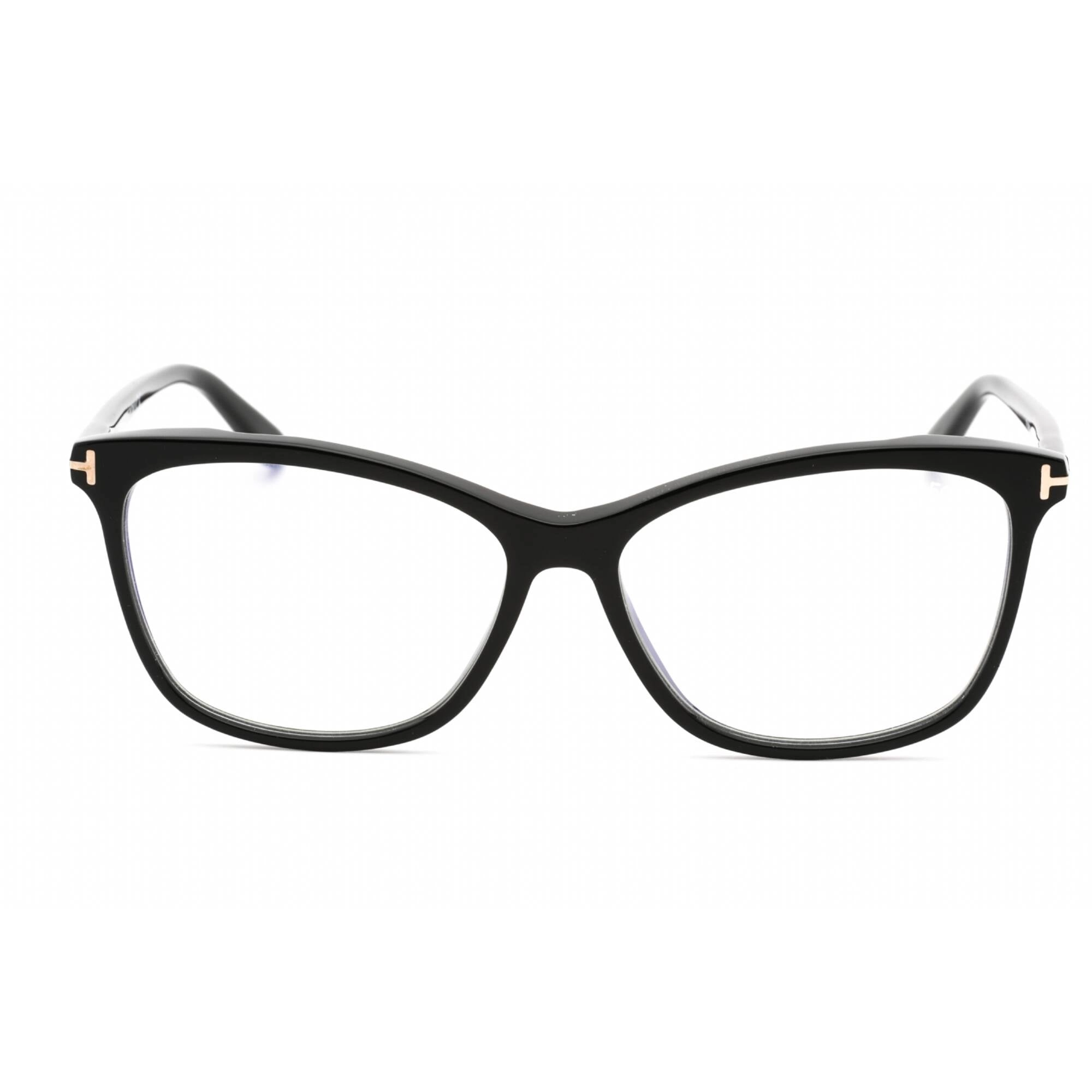 Tom Ford Women's Eyeglasses - Shiny Black Plastic Square Full Rim Frame | FT5690-B 001
