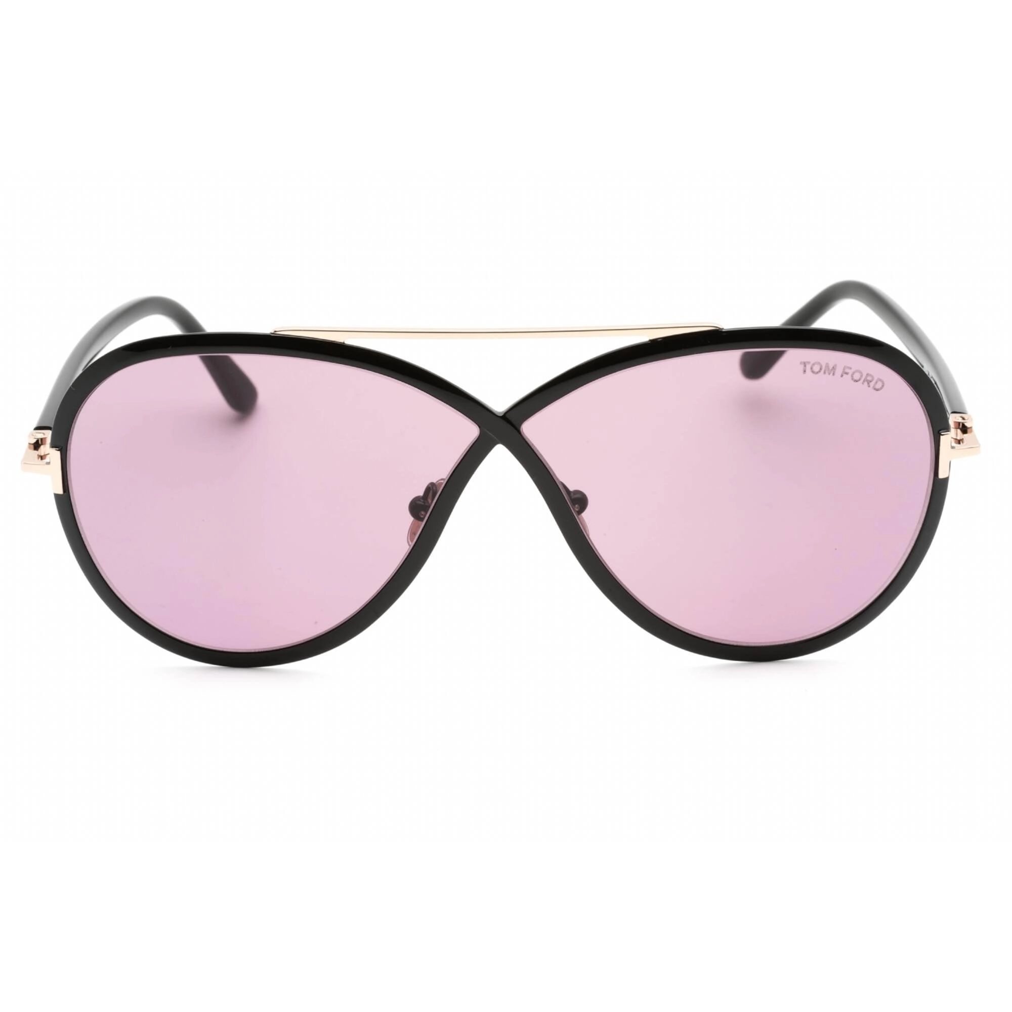 Tom Ford Women's Sunglasses - Full Rim Shiny Black Oversized Shape Frame | FT1007 01Y