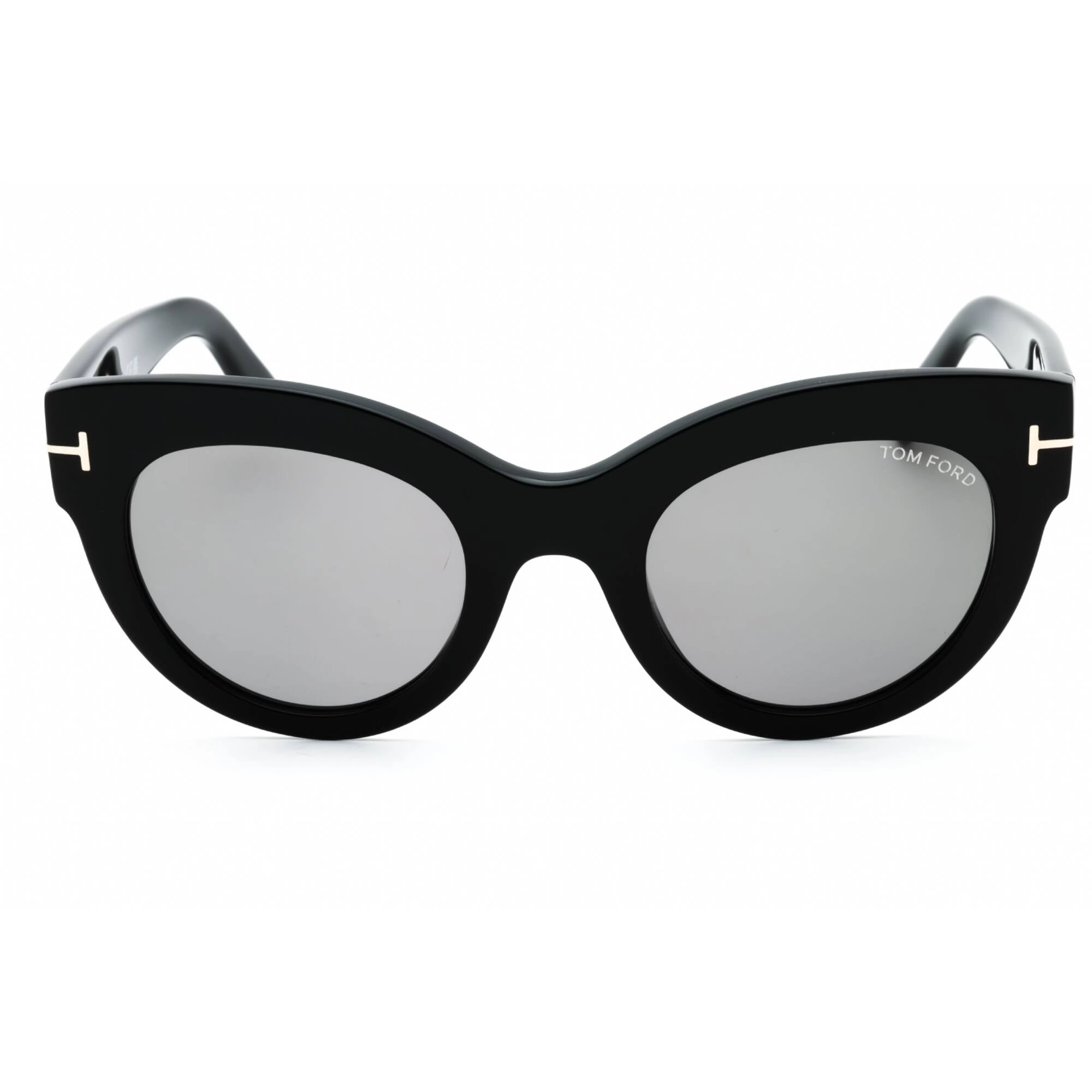 Tom Ford Women's Sunglasses - Shiny Black Acetate Cat Eye Full Rim Frame | FT1063 01C