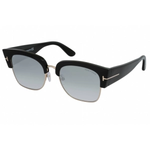Tom Ford Women's Sunglasses - Shiny Black Plastic Cat Eye Full Rim Frame | FT0554 01C