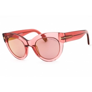 Tom Ford Women's Sunglasses - Shiny Pink Acetate Cat Eye Full Rim Frame | FT1063 72Z