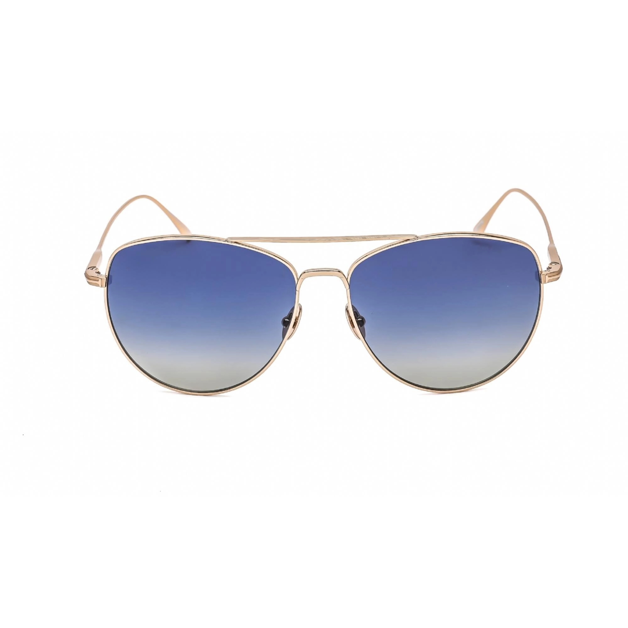 Tom Ford Women's Sunglasses - Shiny Rose Gold Frame Gradient Blue Lens | FT0784 28W