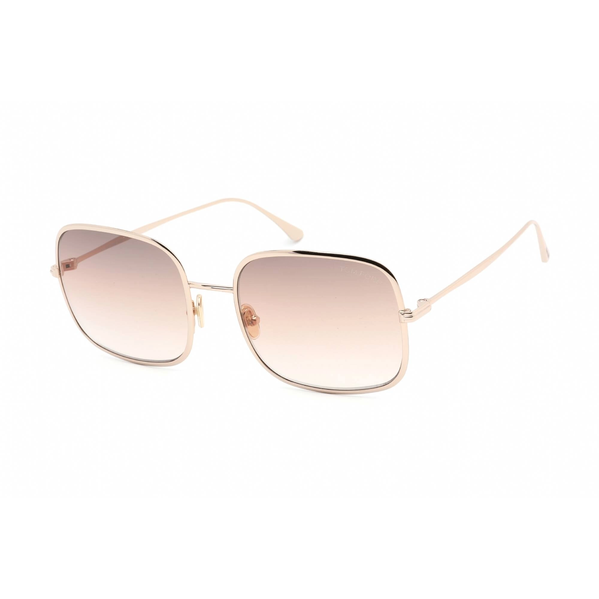 Tom Ford Women's Sunglasses - Shiny Rose Gold Frame Gradient Brown Lens | FT0865 28F
