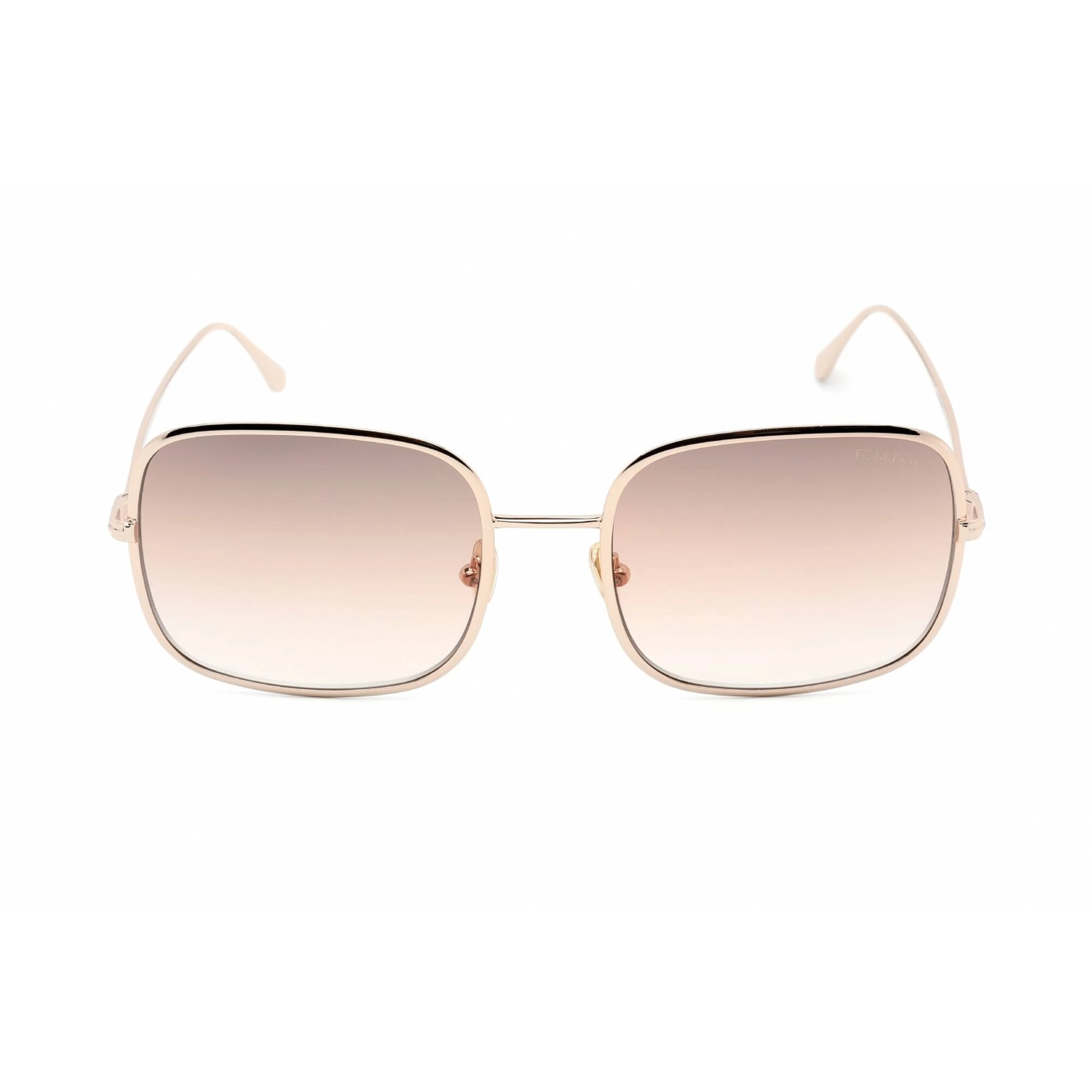 Tom Ford Women's Sunglasses - Shiny Rose Gold Frame Gradient Brown Lens | FT0865 28F