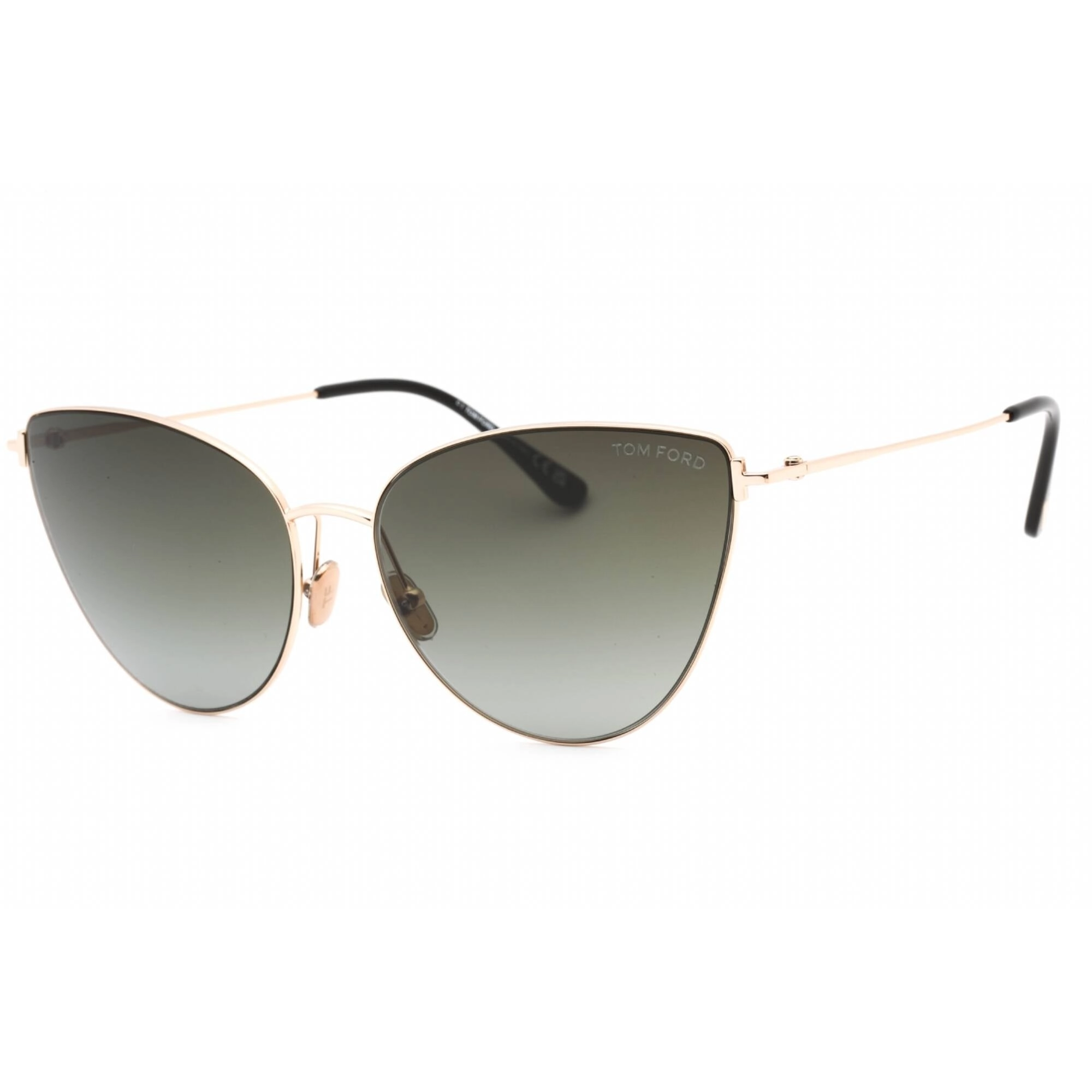 Tom Ford Women's Sunglasses - Shiny Rose Gold Metal Cat Eye Shape Frame | FT1005 28B