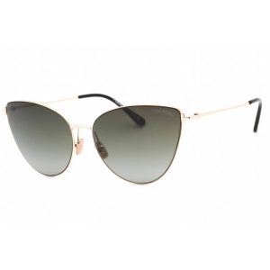 Tom Ford Women's Sunglasses - Shiny Rose Gold Metal Cat Eye Shape Frame | FT1005 28B