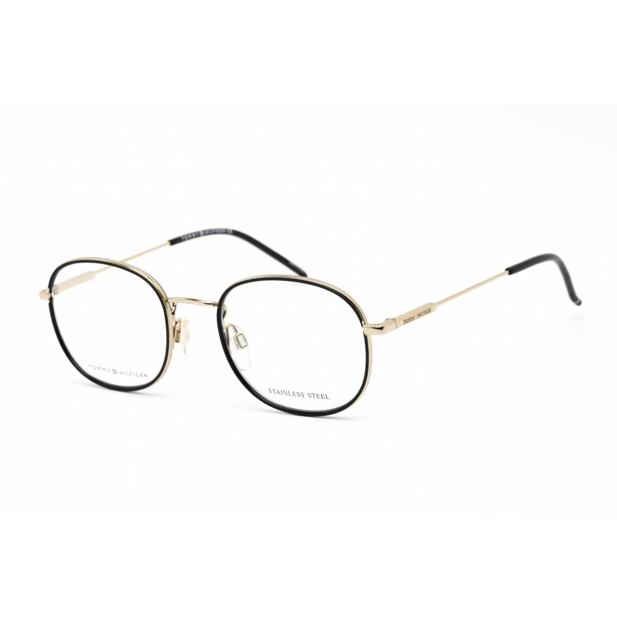 Tommy Hilfiger Men's Eyeglasses - Full Rim Gold Metal Round Frame | TH 1726 0J5G 00
