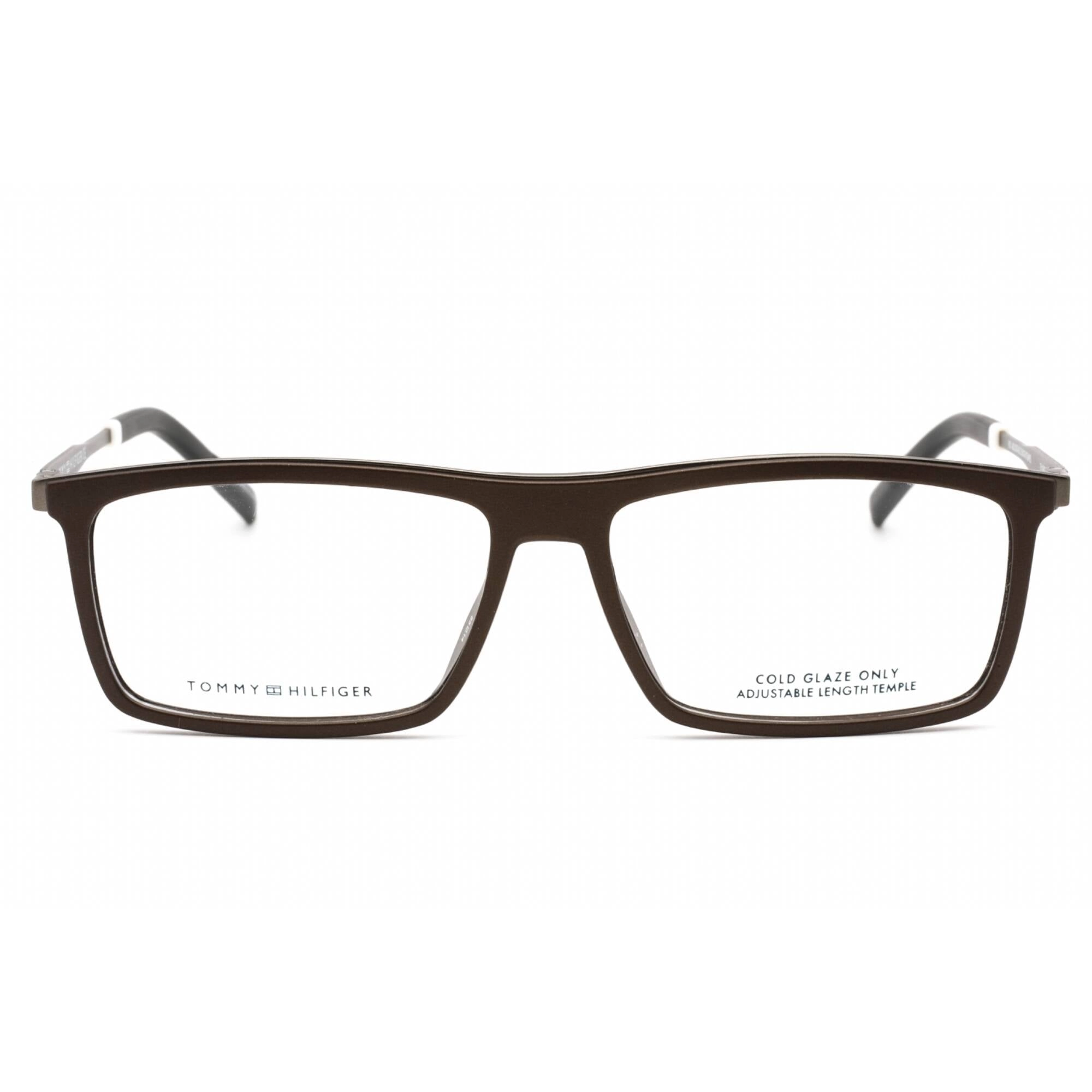 Tommy Hilfiger Men's Eyeglasses - Matte Brown Rectangular Frame | TH 1847 0YZ4 00