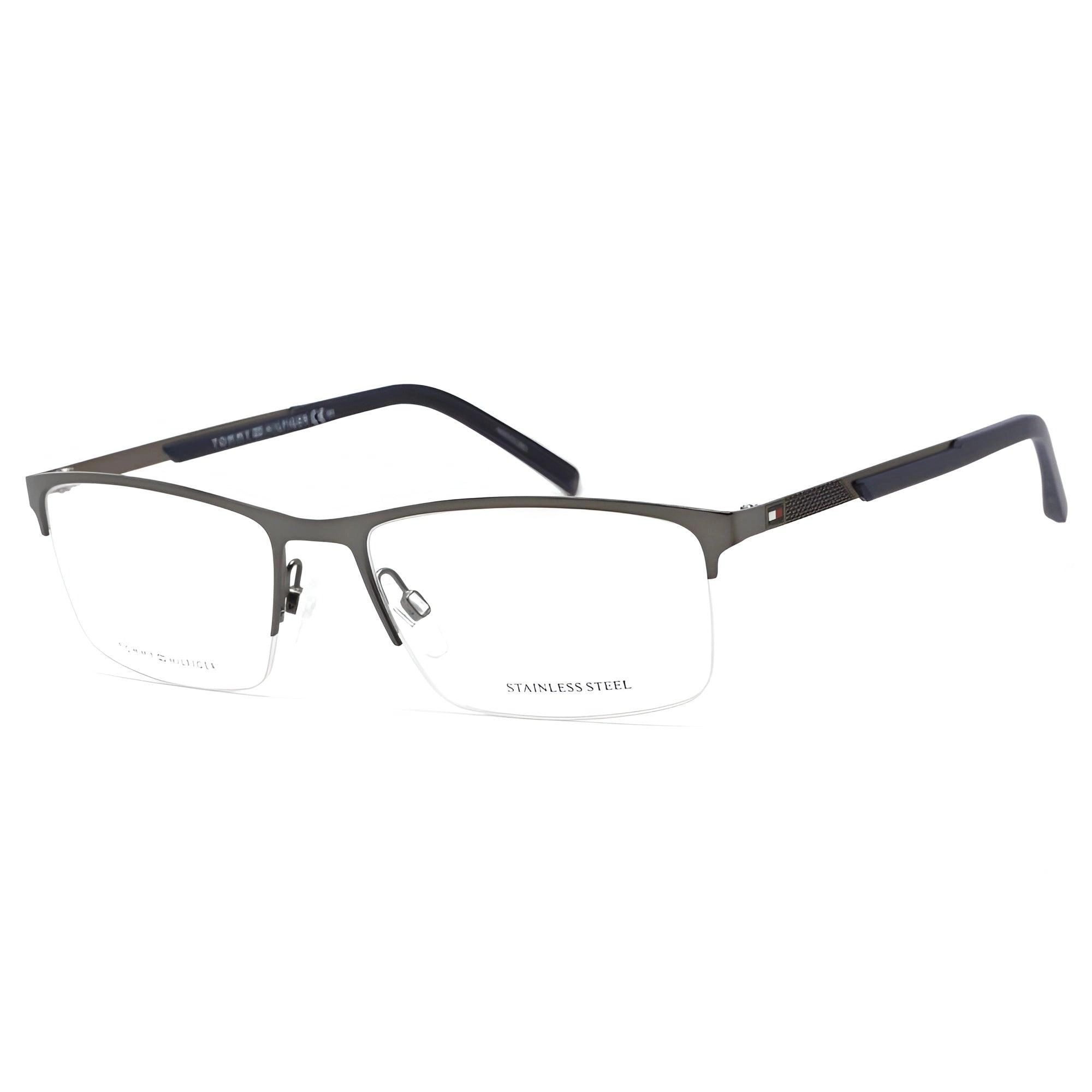 Tommy Hilfiger Men's Eyeglasses - Matte Ruthenium Rectangular Frame | TH 1692 0R80 00