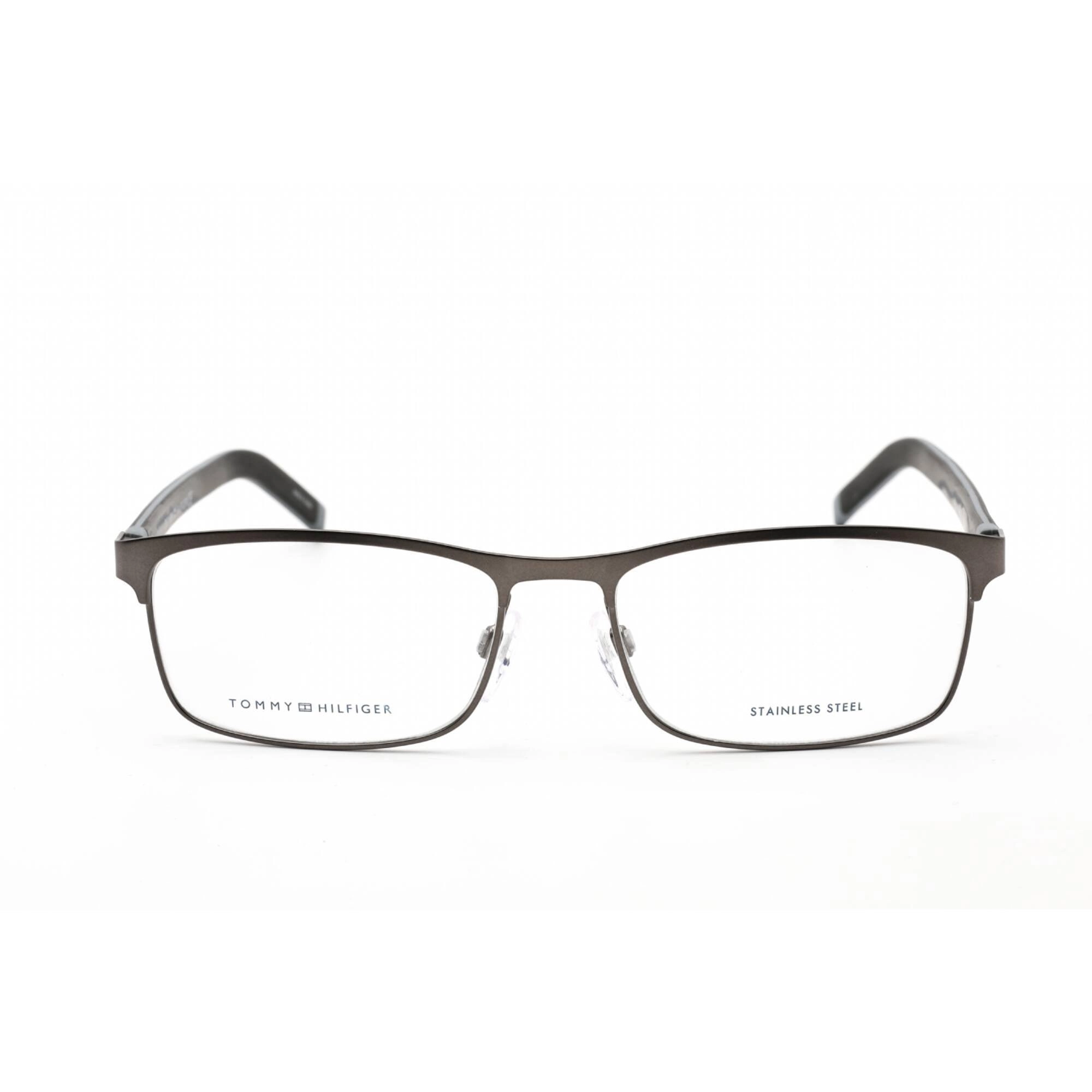 Tommy Hilfiger Men's Eyeglasses - Ruthenium Black Rectangular Frame | TH 1740 0V81 00