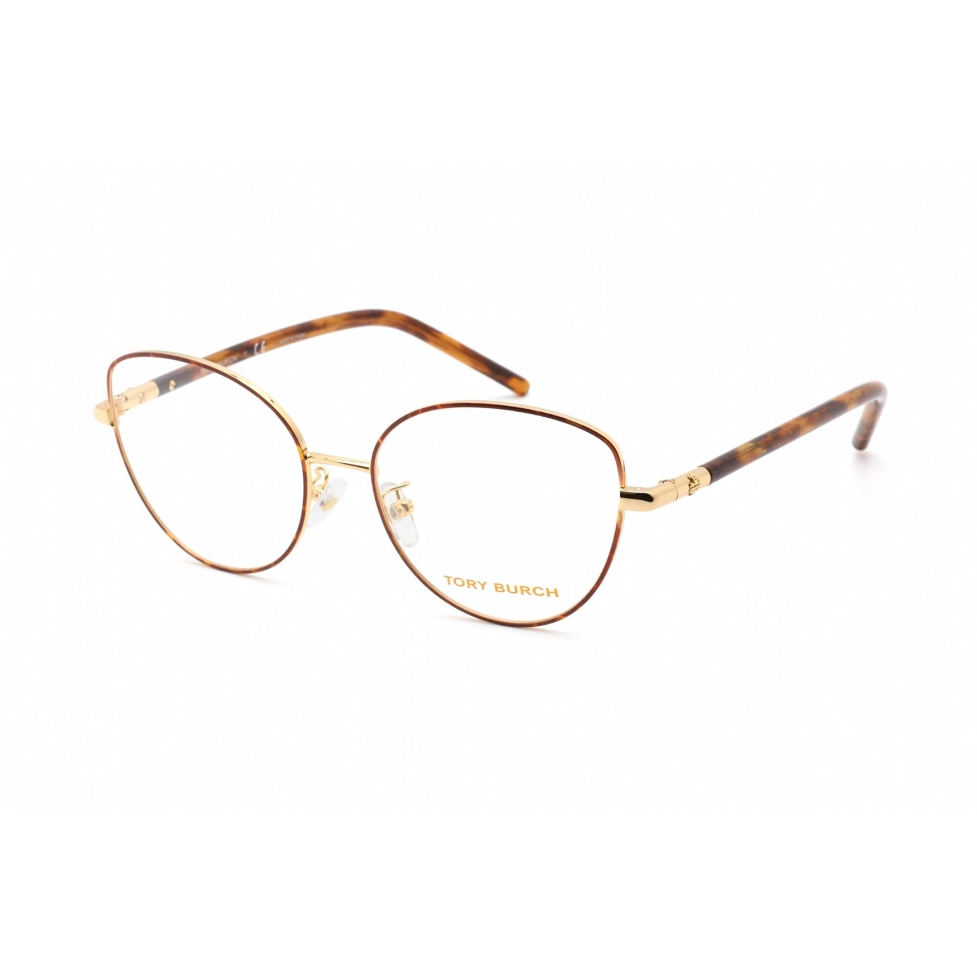 Tory Burch Women's Eyeglasses - Shiny Gold Metal Cat Eye Full Rim Frame | TY1073 3309