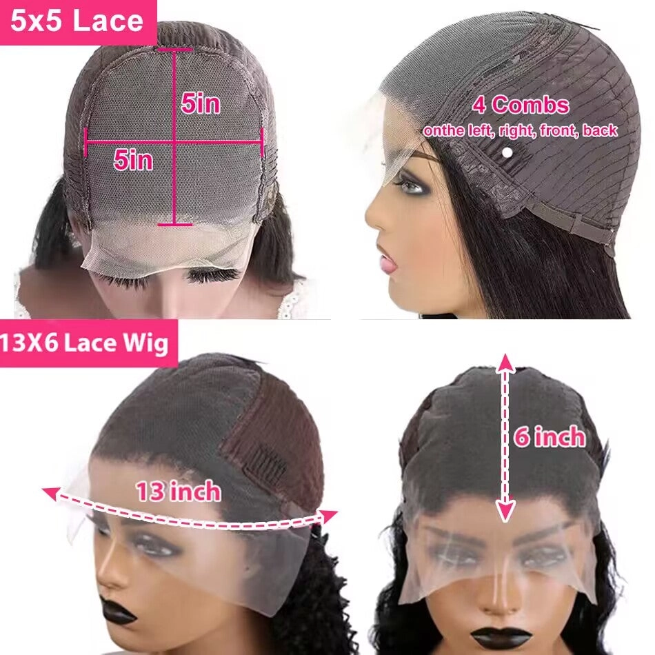 Tuneful Curly Bob Wigs Human Hair 6x4 Wear Go 13x6 Lace Front Wig