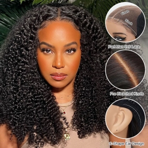 Tuneful Ready To Wear M-Cap 9x6 Pre Max Part Max Lace Kinky Curly Glueless Wigs