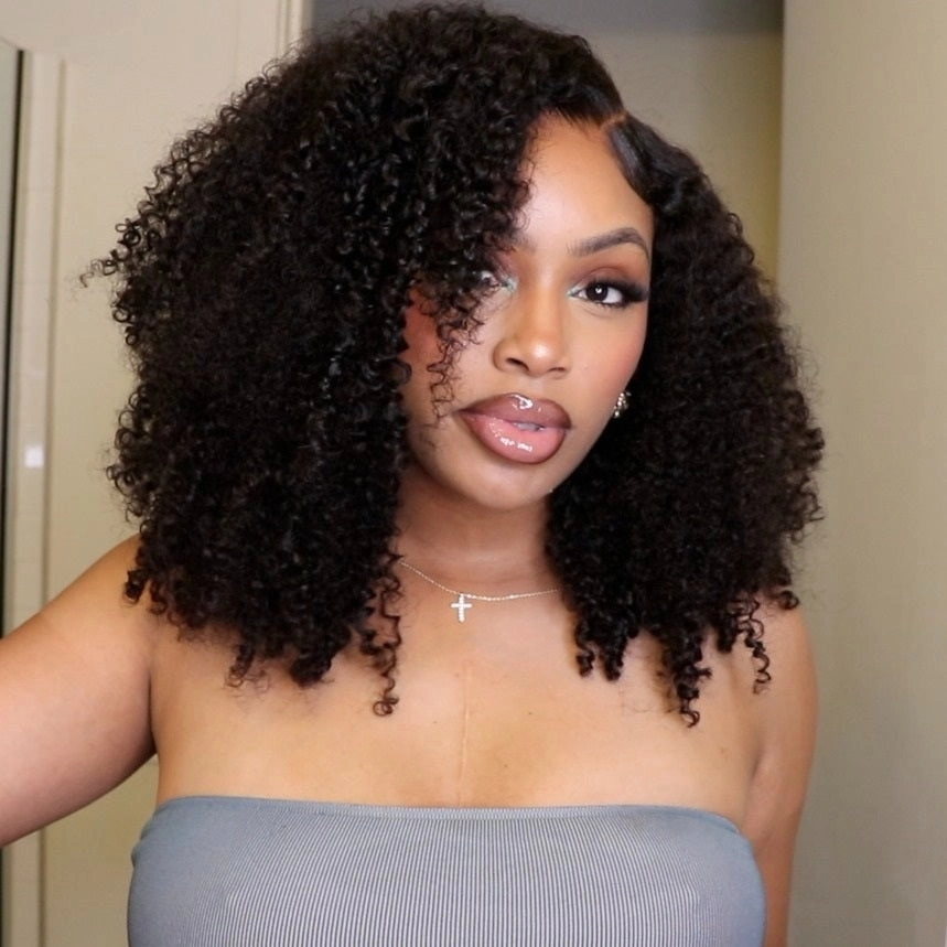 Tuneful Ready To Wear M-Cap 9x6 Pre Max Part Max Lace Kinky Curly Glueless Wigs