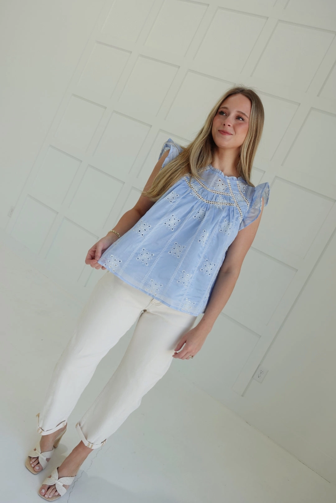 Unforgettable Eyelet Top