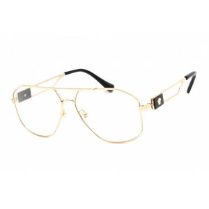 Versace Men's Eyeglasses - Full Rim Aviator Shape Gold Metal Frame | 0VE1287 1002