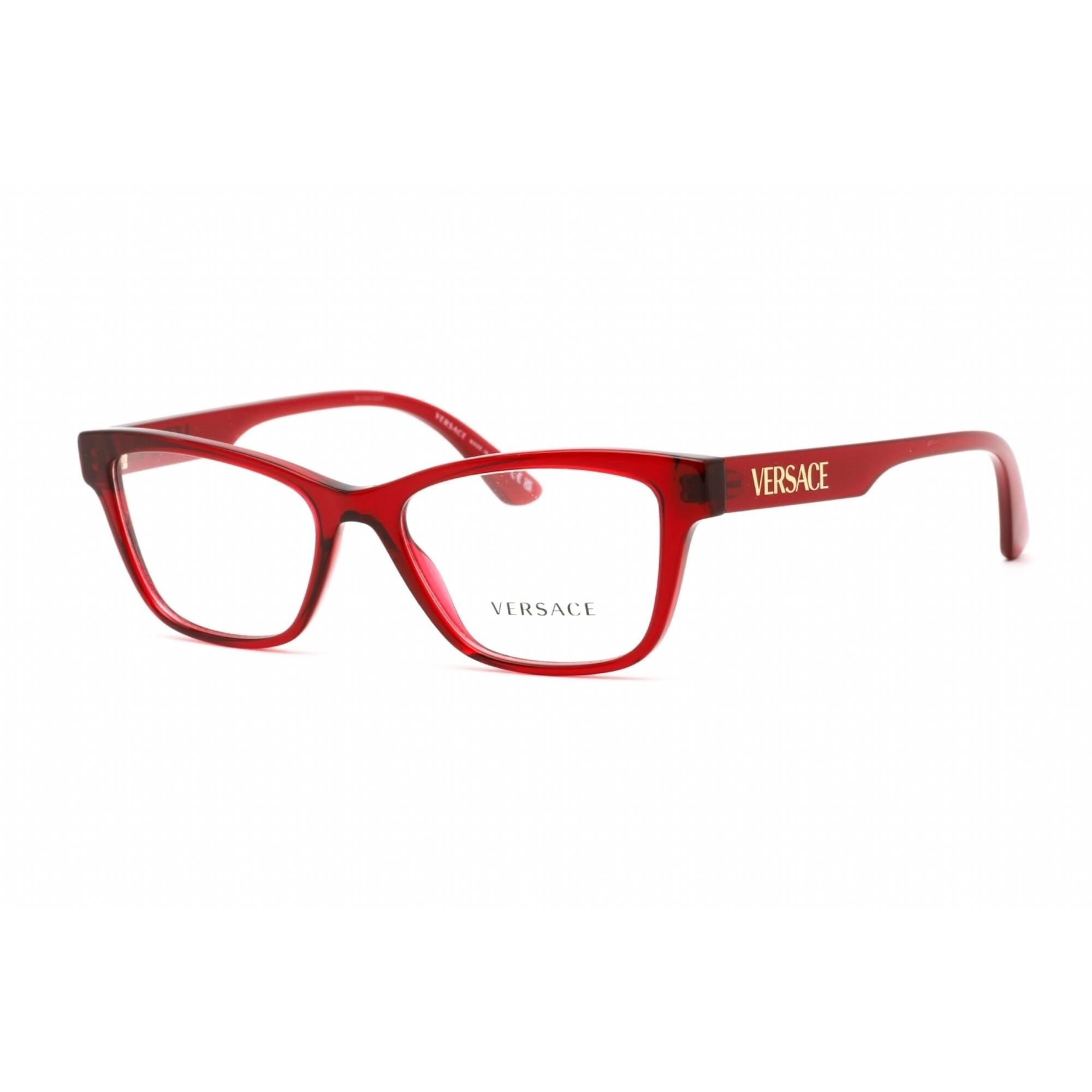 Versace Unisex Eyeglasses - Full Rim Cat Eye Shape Red Plastic Frame | 0VE3316 388