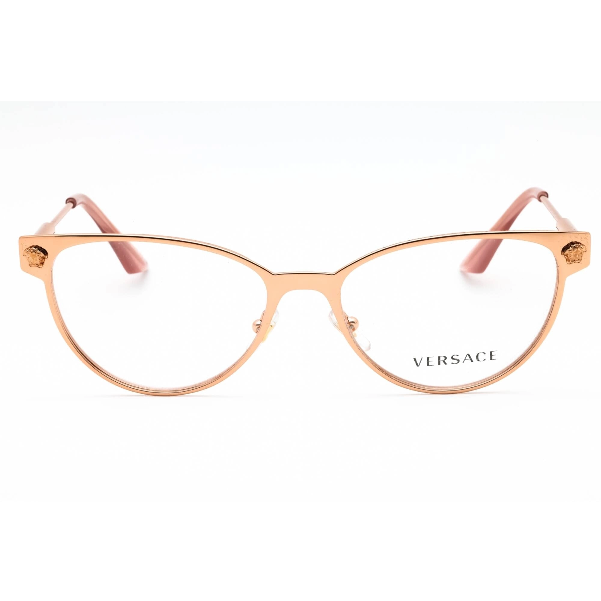 Versace Women's Eyeglasses - Rose Gold Metal Cat Eye Full Rim Frame | 0VE1277 1412