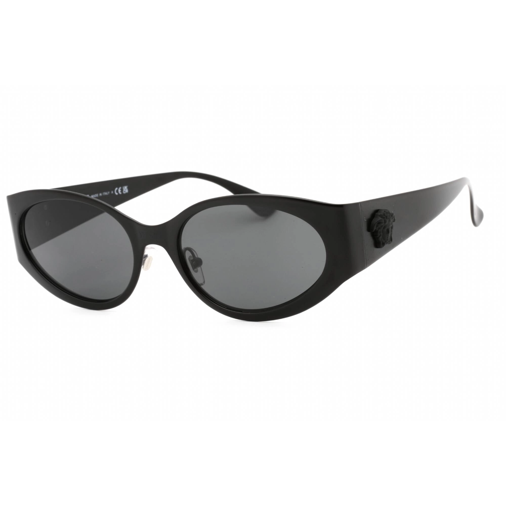 Versace Women's Sunglasses - Matte Black Metal Cat Eye Full Rim Frame | 0VE2263 126187