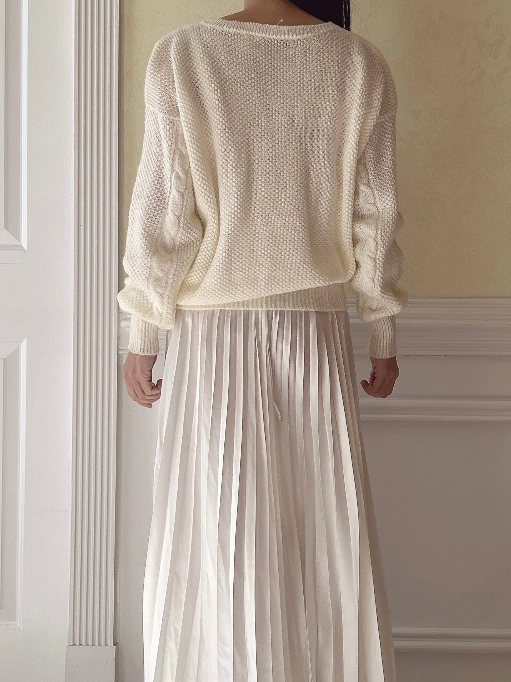 Vintage Acrylic Knit Pullover - S
