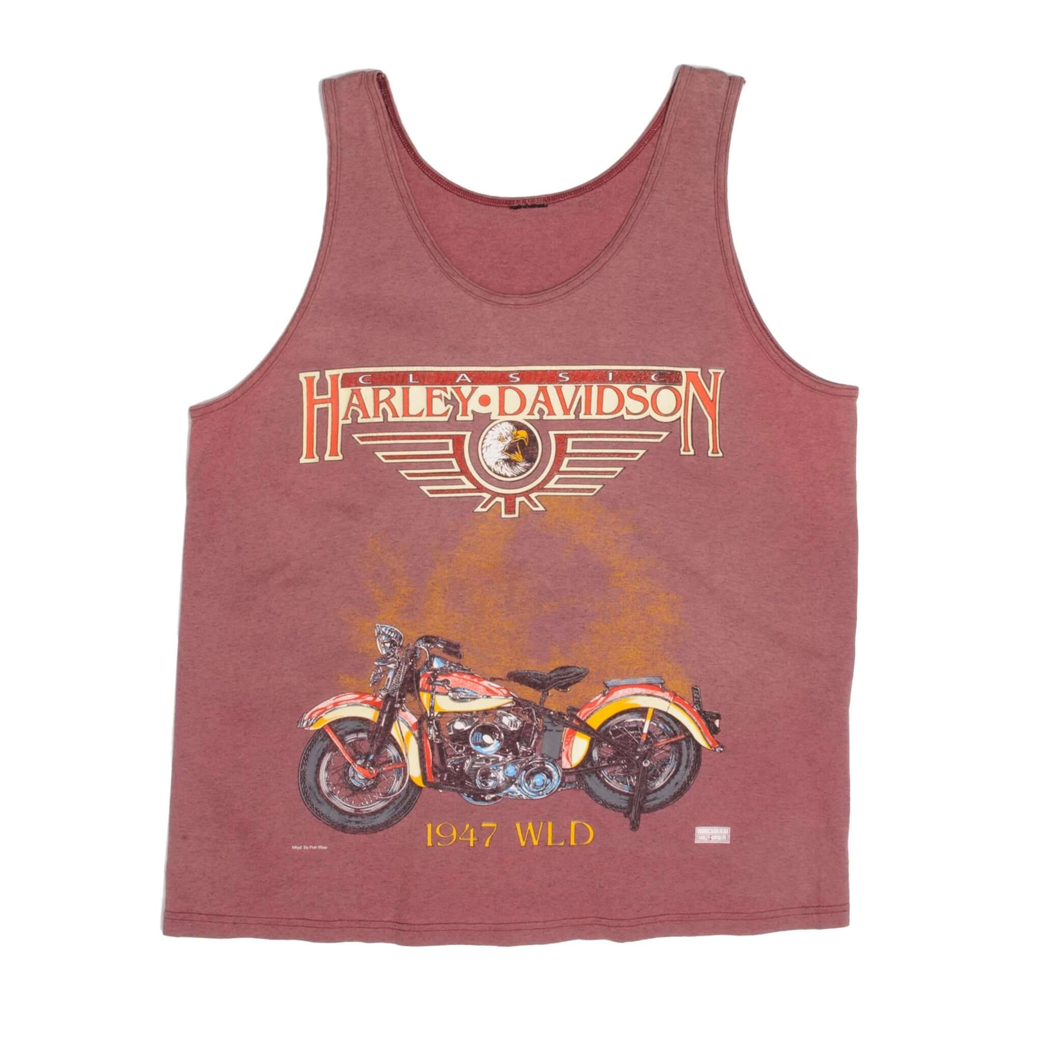 VINTAGE HARLEY DAVIDSON 1990S TANK TOP TEE SHIRT SIZE LARGE